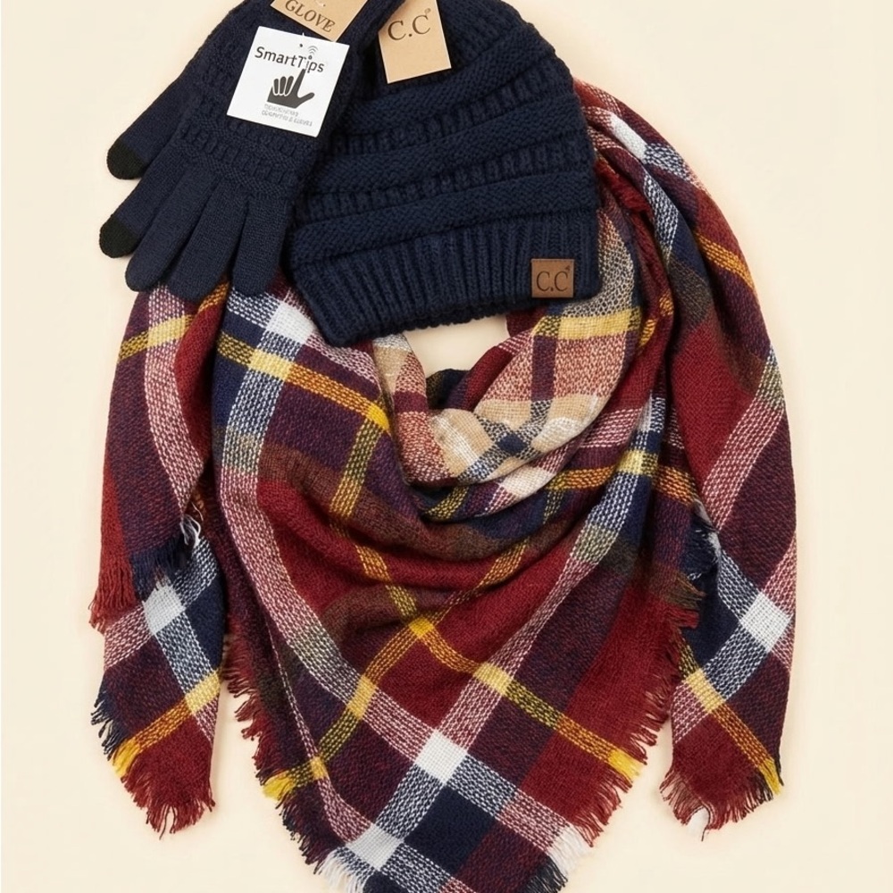 🎄C.C Classic Cozy 3-Piece Winter Accessory Set 🎄